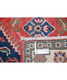 Kazak 3'0'' X 5'0'' Hand-Knotted Wool Rug 3'0'' x 5'0'' (90 X 150) / Red / Ivory