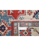 Kazak 3'6'' X 4'11'' Hand-Knotted Wool Rug 3'6'' x 4'11'' (105 X 148) / Red / Ivory