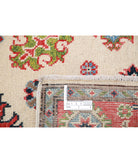 Kazak 3'3'' X 5'1'' Hand-Knotted Wool Rug 3'3'' x 5'1'' (98 X 153) / Ivory / Red