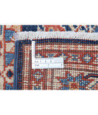 Kazak 3'0'' X 4'10'' Hand-Knotted Wool Rug 3'0'' x 4'10'' (90 X 145) / Blue / Ivory