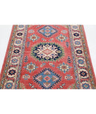 Kazak 3'1'' X 4'9'' Hand-Knotted Wool Rug 3'1'' x 4'9'' (93 X 143) / Red / Ivory