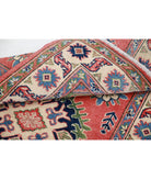 Kazak 3'1'' X 4'9'' Hand-Knotted Wool Rug 3'1'' x 4'9'' (93 X 143) / Red / Ivory