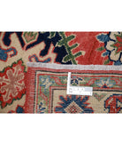 Kazak 3'1'' X 4'9'' Hand-Knotted Wool Rug 3'1'' x 4'9'' (93 X 143) / Red / Ivory