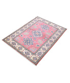 Kazak 3'4'' X 4'7'' Hand-Knotted Wool Rug 3'4'' x 4'7'' (100 X 138) / Red / Ivory