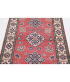 Kazak 3'4'' X 4'7'' Hand-Knotted Wool Rug 3'4'' x 4'7'' (100 X 138) / Red / Ivory