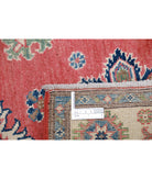 Kazak 3'4'' X 4'7'' Hand-Knotted Wool Rug 3'4'' x 4'7'' (100 X 138) / Red / Ivory