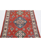 Kazak 3'2'' X 4'11'' Hand-Knotted Wool Rug 3'2'' x 4'11'' (95 X 148) / Red / Ivory