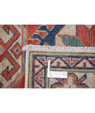 Kazak 4'0'' X 5'4'' Hand-Knotted Wool Rug 4'0'' x 5'4'' (120 X 160) / Red / Ivory