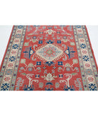 Kazak 5'0'' X 6'4'' Hand-Knotted Wool Rug 5'0'' x 6'4'' (150 X 190) / Red / Ivory