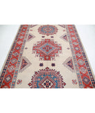 Kazak 6'3'' X 9'4'' Hand-Knotted Wool Rug 6'3'' x 9'4'' (188 X 280) / Ivory / Red