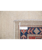 Kazak 6'2'' X 9'2'' Hand-Knotted Wool Rug 6'2'' x 9'2'' (185 X 275) / Ivory / Red