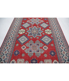 Kazak 6'8'' X 9'10'' Hand-Knotted Wool Rug 6'8'' x 9'10'' (200 X 295) / Red / Ivory