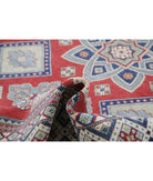 Kazak 6'8'' X 9'10'' Hand-Knotted Wool Rug 6'8'' x 9'10'' (200 X 295) / Red / Ivory