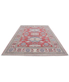 Kazak 7'8'' X 10'8'' Hand-Knotted Wool Rug 7'8'' x 10'8'' (230 X 320) / Red / Ivory