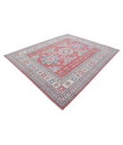 Kazak 8'6'' X 10'5'' Hand-Knotted Wool Rug 8'6'' x 10'5'' (255 X 313) / Red / Ivory