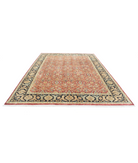 Agra 8'10'' X 11'8'' Hand-Knotted Wool Rug 8'10'' x 11'8'' (265 X 345) / Red / Black