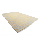 Agra 12'0'' X 18'2'' Hand-Knotted Wool Rug 12'0'' x 18'2'' (268 X 350) / Gold / Grey