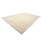Agra 12'0'' X 18'2'' Hand-Knotted Wool Rug 12'0'' x 18'2'' (268 X 350) / Gold / Grey