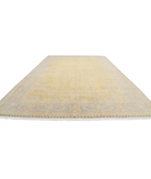 Agra 12'0'' X 18'2'' Hand-Knotted Wool Rug 12'0'' x 18'2'' (268 X 350) / Gold / Grey