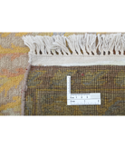 Agra 12'0'' X 18'2'' Hand-Knotted Wool Rug 12'0'' x 18'2'' (268 X 350) / Gold / Grey