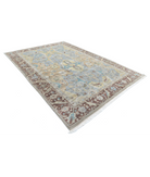 Agra 8'1'' X 11'4'' Hand-Knotted Wool Rug 8'1'' x 11'4'' (268 X 363) / Grey / Brown