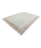 Agra 8'1'' X 11'4'' Hand-Knotted Wool Rug 8'1'' x 11'4'' (268 X 363) / Grey / Brown