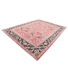 Agra 9'5'' X 12'5'' Hand-Knotted Wool Rug 9'5'' x 12'5'' (75 X 580) / Red / Black