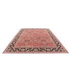 Agra 9'5'' X 12'5'' Hand-Knotted Wool Rug 9'5'' x 12'5'' (75 X 580) / Red / Black