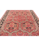 Agra 9'5'' X 12'5'' Hand-Knotted Wool Rug 9'5'' x 12'5'' (75 X 580) / Red / Black