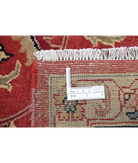 Agra 9'5'' X 12'5'' Hand-Knotted Wool Rug 9'5'' x 12'5'' (75 X 580) / Red / Black