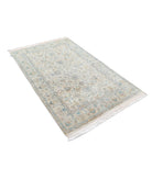 Agra 3'11'' X 6'0'' Hand-Knotted Wool Rug 3'11'' x 6'0'' (75 X 303) / Ivory / Grey