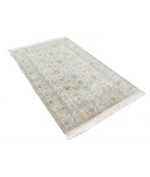 Agra 3'11'' X 6'0'' Hand-Knotted Wool Rug 3'11'' x 6'0'' (75 X 303) / Ivory / Grey