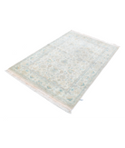 Agra 3'11'' X 6'0'' Hand-Knotted Wool Rug 3'11'' x 6'0'' (75 X 303) / Ivory / Grey