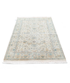 Agra 3'11'' X 6'0'' Hand-Knotted Wool Rug 3'11'' x 6'0'' (75 X 303) / Ivory / Grey