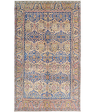 Agra 5'10'' X 10'0'' Hand-Knotted Wool Rug 5'10'' x 10'0'' (90 X 90) / Blue / Multi