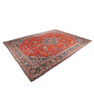 Tabriz 9' 0" X 12' 3" Hand-Knotted Wool Rug 9' 0" X 12' 3" (274 X 373) / Rust / Blue