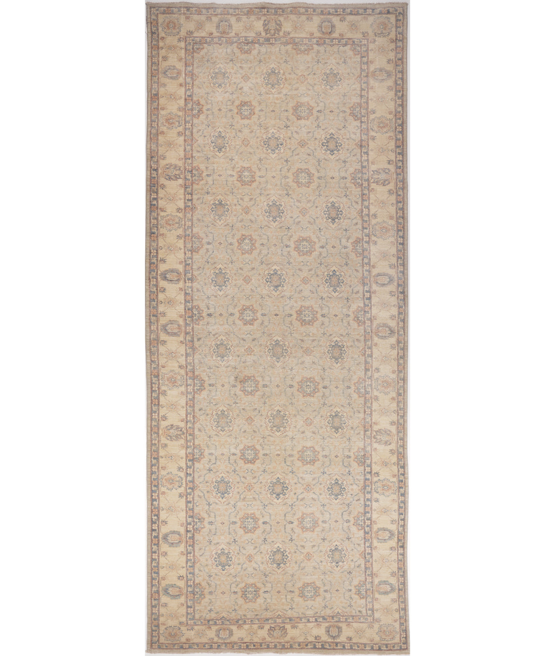 Ariana 5' 11" X 16' 8" Hand-Knotted Wool Rug 5' 11" X 16' 8" (180 X 508) / Grey / Blue