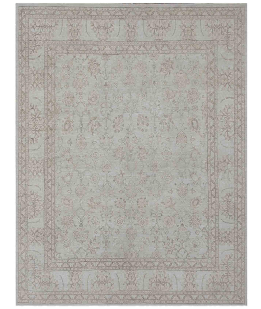 Hand Knotted Ariana Wool Rug 8' 1" X 10' 6" 8' 1" X 10' 6" (246 X 320) / Beige / Taupe