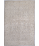 Hand Knotted Ariana Wool Rug 11' 11" X 17' 7" 11' 11" X 17' 7" (363 X 536) / Grey / Ivory