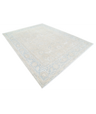 Hand Knotted Ariana Wool Rug 8' 9" X 11' 9" 8' 9" X 11' 9" (267 X 358) / Brown / Blue