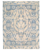 Hand Knotted Artemix Wool Rug 9' 1" X 11' 10" 9' 1" X 11' 10" (277 X 361) / Grey / Blue