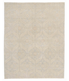 Hand Knotted Artemix Wool Rug 8' 10" X 11' 3" 8' 10" X 11' 3" (269 X 343) / Ivory / Blue