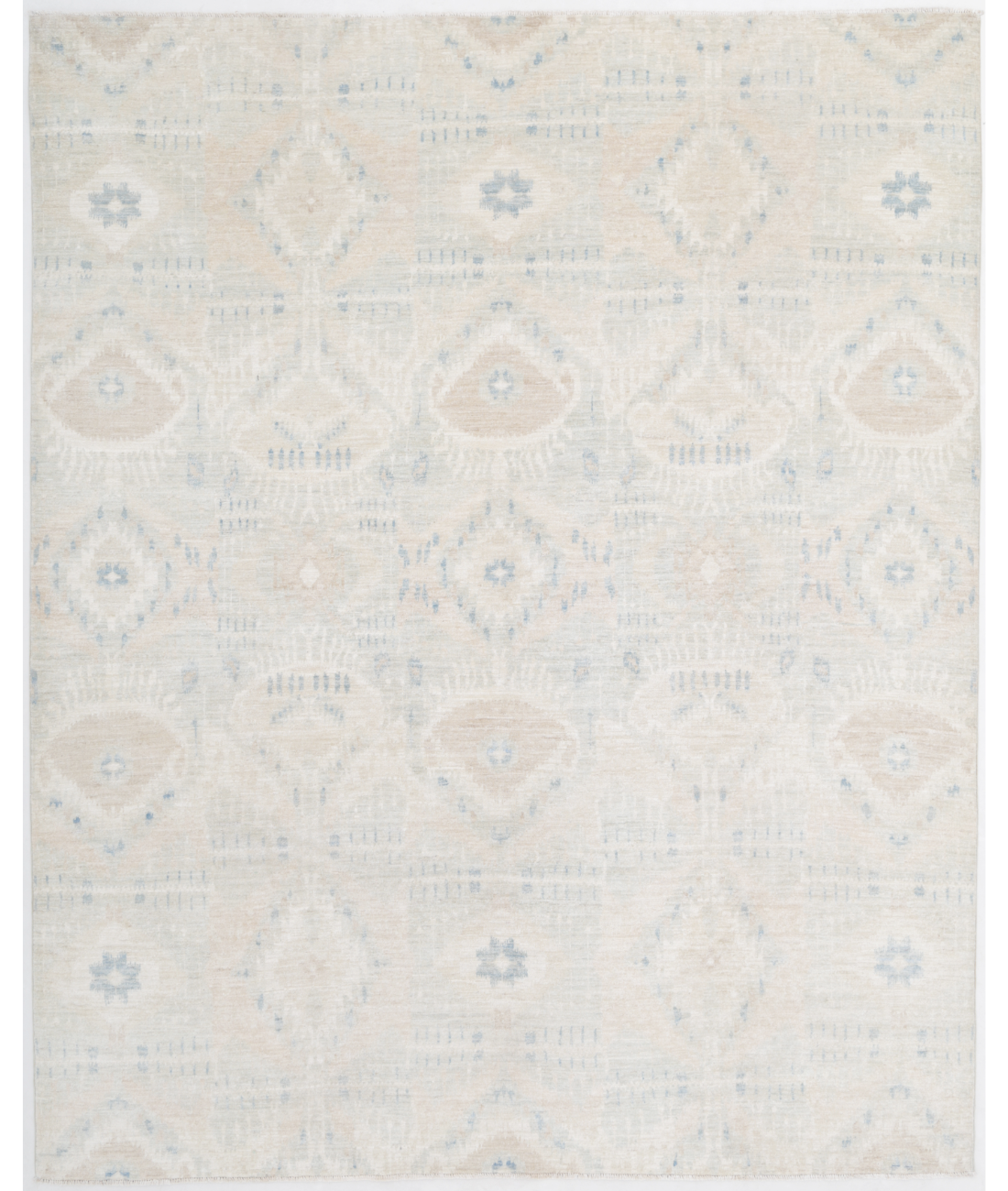 Hand Knotted Artemix Wool Rug 8' 0" X 9' 10" 8' 0" X 9' 10" (244 X 300) / Ivory / Taupe