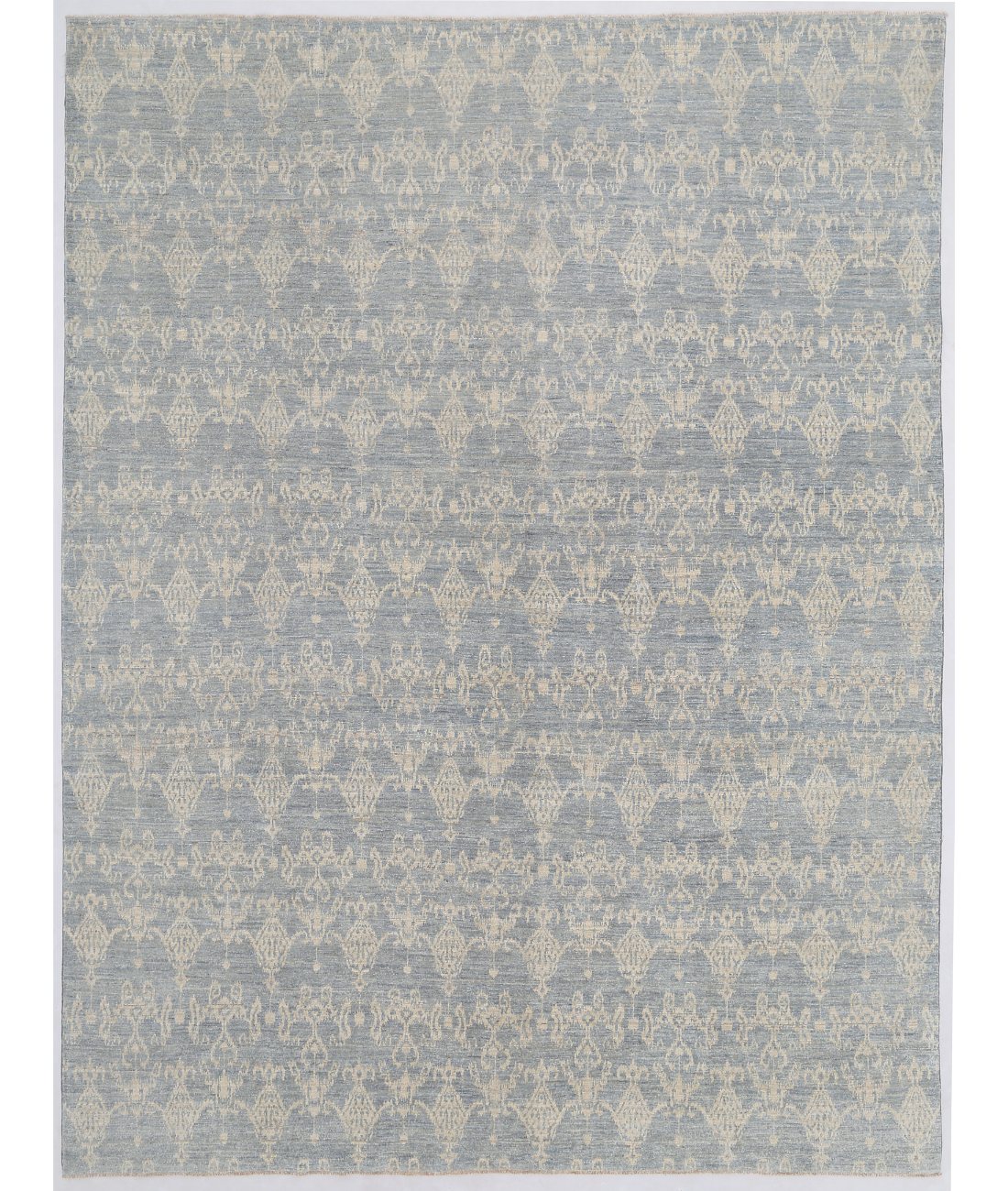 Hand Knotted Artemix Wool Rug 8' 10" X 11' 6" 8' 10" X 11' 6" (269 X 351) / Grey / Ivory
