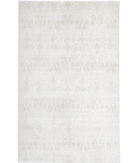 Hand Knotted Artemix Wool Rug 5' 10" X 9' 5" 5' 10" X 9' 5" (178 X 287) / Teal / Teal