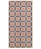 Hand Knotted Artemix Wool Rug 4' 11" X 9' 9" 4' 11" X 9' 9" (150 X 297) / Grey / Blue