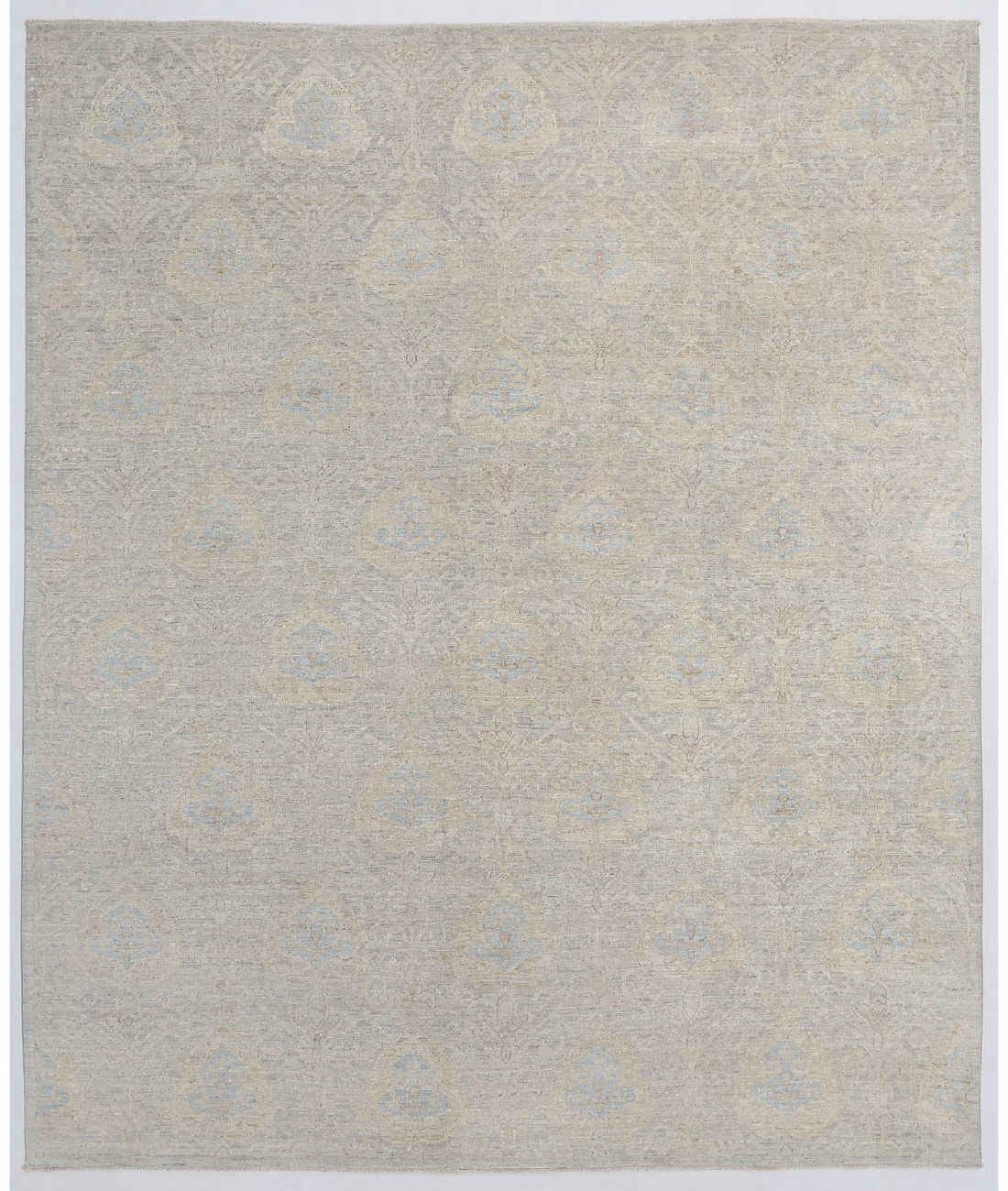 Hand Knotted Artemix Wool Rug 8' 2" X 9' 9" 8' 2" X 9' 9" (249 X 297) / Grey / Ivory