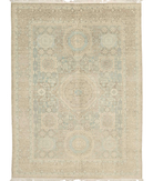 Hand Knotted Artemix Wool Rug - 8'0'' x 10'1'' 8' 0" X 10' 1" ( 244 X 307 ) / Blue / Grey