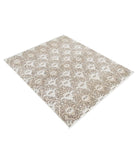 Artemix 4' 4" X 5' 4" Hand-Knotted Wool Rug 4' 4" X 5' 4" (132 X 163) / Ivory / Taupe