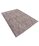 Hand Knotted Artemix Wool Rug 5' 11" X 8' 7" 5' 11" X 8' 7" (180 X 262) / Brown / Brown